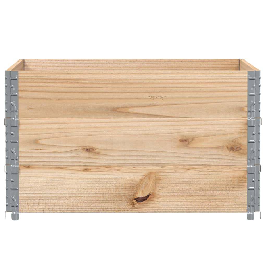 Pallet Top Frame Set 3 Pcs 100x100 Cm Solid Pine Wood