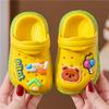 Kids' Summer Non-Slip Cartoon Indoor Shoes: Cute Soft Sole Closed-Toe Sandals for Toddlers.