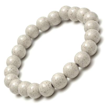 [OVER-9] Beitou Stenen Armband, Authentieke Taiwanese Ruwe Steen, Krachtsteen, Natuursteen, Super Verre Infrarood, Gezond (10mm Kralen, Ongeveer. 18 cm)