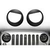 Copertura Trim Faro Angry Bird Adatta per Jeep Wrangler JK 2007-2017 Nero Opaco ABS Opaco Sopracciglio Faro Anteriore Cornice Protezione Accent