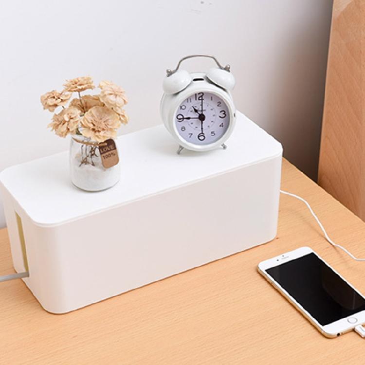 Charging Cables Management System Practical Socket Storage Case For Home Office Living Room Use Cord Organizer with Lid