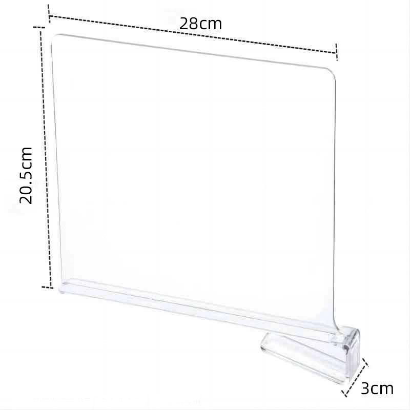 Clear Wardrobe Partition Board Set Ps Acrylic Shelf Dividers For Organizing Clothesbookstoys - Anti-Slip Space Saver