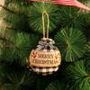 Handmade Christmas Linen Plaid Hanging Decor Xmas Bells Ball Decorations  New Year Festival Gifts