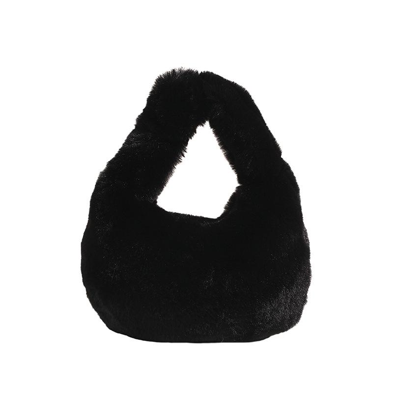 Damen Trendige Winter Plüsch Handtasche - Vielseitige, Stilvolle, Fellige und Süße Kleine Tasche