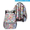 Trendy Kpop Youthful School Bags Unisex National Flag Puppy Travel Bags 3D Print Oxford Waterproof Notebook Shoulder Backpacks