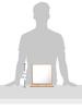 Horiuchi Mirror Wood Stand a Tabletop Mirror That Blends Into Your Living Room a Great Day Gift Industry's Medium-Sized Mirror, Woodgrain-Effect