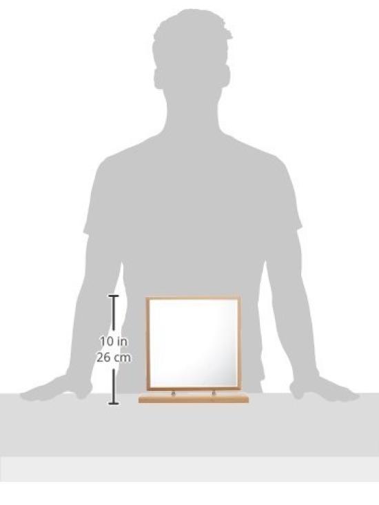 Horiuchi Mirror Wood Stand a Tabletop Mirror That Blends Into Your Living Room a Great Day Gift Industry's Medium-Sized Mirror, Woodgrain-Effect