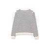 Tricots rayés mode printemps avec boucle métallique pour femmes