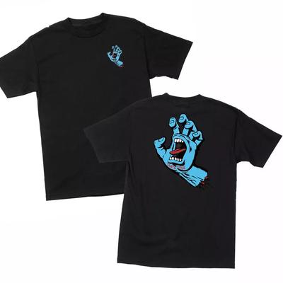 T-shirt Skateboard Schreeuwende Hand Santa Cruz