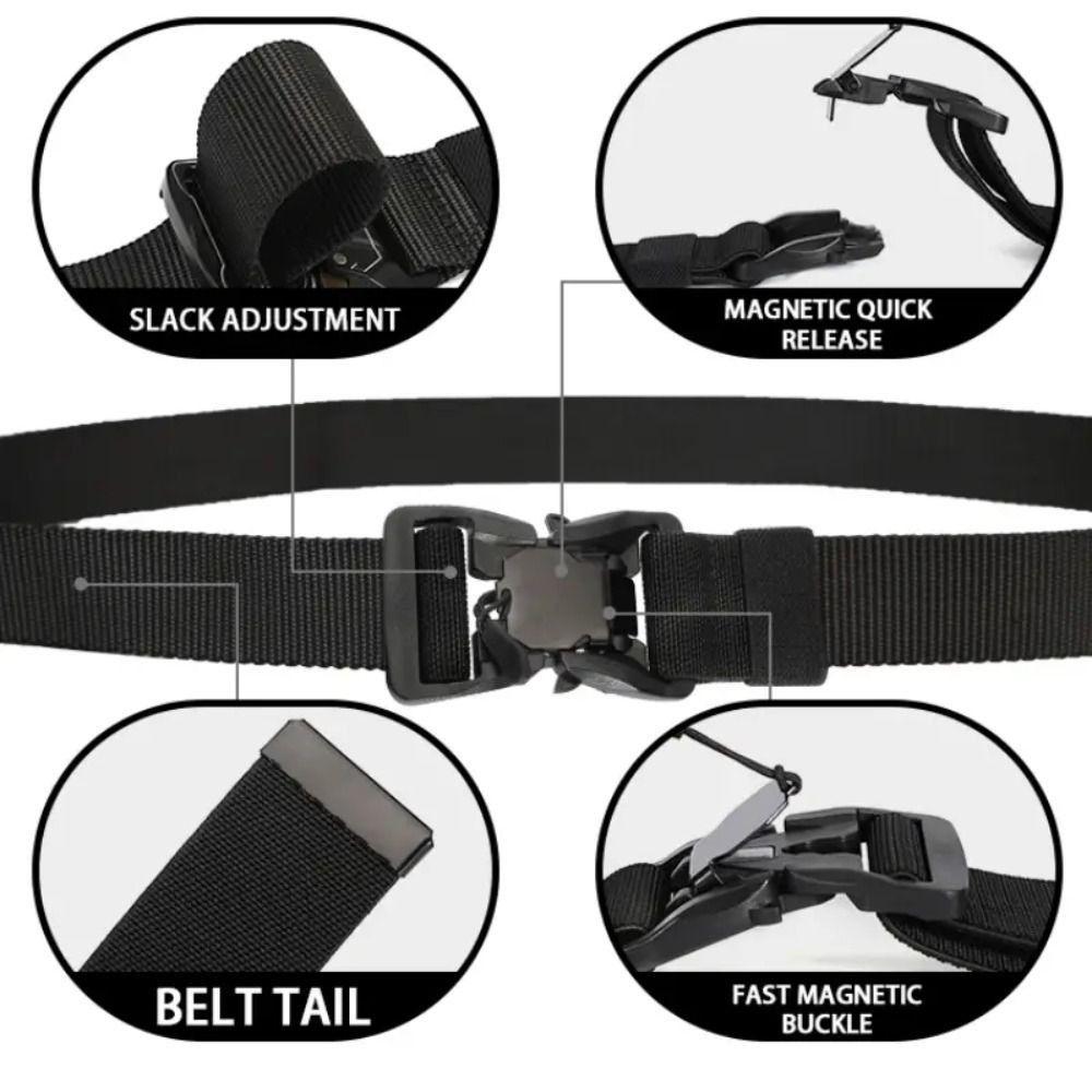 Adjustable Canvas Belt Elastic Waist Belts Durable Jeans Waistband  Belt Accessories