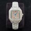 Orologi di Lusso Full Diamond da Donna Moda Bling Acciaio Inossidabile Argento Orologio da Polso al Quarzo Iced Out Lucido Gioiello Orologio 2026 Nuovo