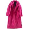 Solid Plush Winter Coats Women Long Lapel Faux Fur Jacket Fluffy Luxury Artificial Fur Jacket Teddy Female Fake Natural Fur Coat Women