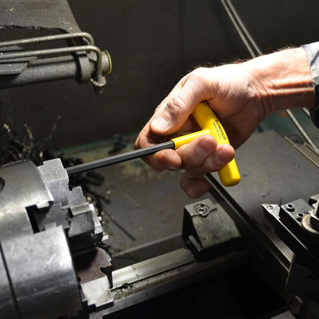 BONDHUS Set hexagonal negru de 10 [] Set mâner T, vopsit, (3/32, 7/64, 1/8, 9/64, 5/32, 3/16, 7/32, 1/4, 5/16, 3/8 inch) HTX10/S Nr.13390