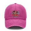 [USA Dog Print Baseball Cap] Vintage Washed Adjustable Hat Unisex Breathable Soft Polyester Casual Outdoor Sports For 250Th Anniversary Celebration