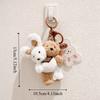 Hugging Design Creative Keychain Kawaii Style Plush Keychain Cute Plush Toy  Children Gits