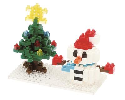 Nanoblock Snowman & Christmas Tree 2013 NBC-100