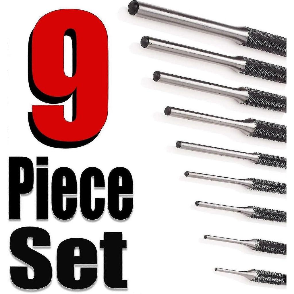 Roll Pin Punch Set 9 Pieces Roll Pin Starter Punch Set, Gunsmith Punch
