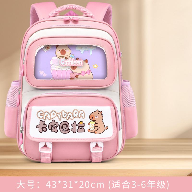 The new schoolbag for primary school students in grades 1-6 Kapibara reduces the burden and protects the spine. Children's backpack batch