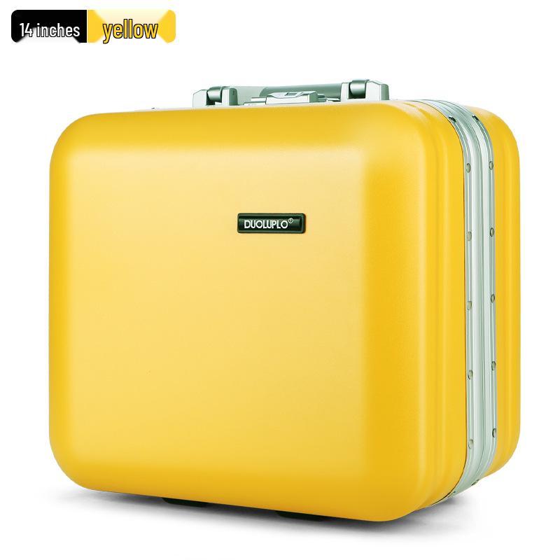 Compact Fashion Handbag: Multifunctional Makeup Case and Portable Carry-on Zipper Suitcase.