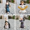 Mini Jesus Figurines Small Jesus Statues Cartoon for Christmas Thanksgiving Day