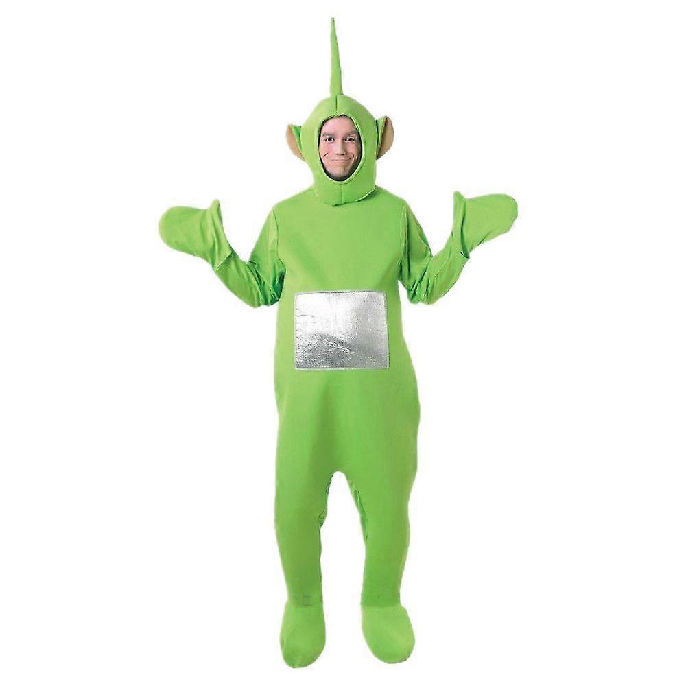 Teletubbies Onesie with Headpiece Cute Plush Jumpsuit Party Cosplay Outfit