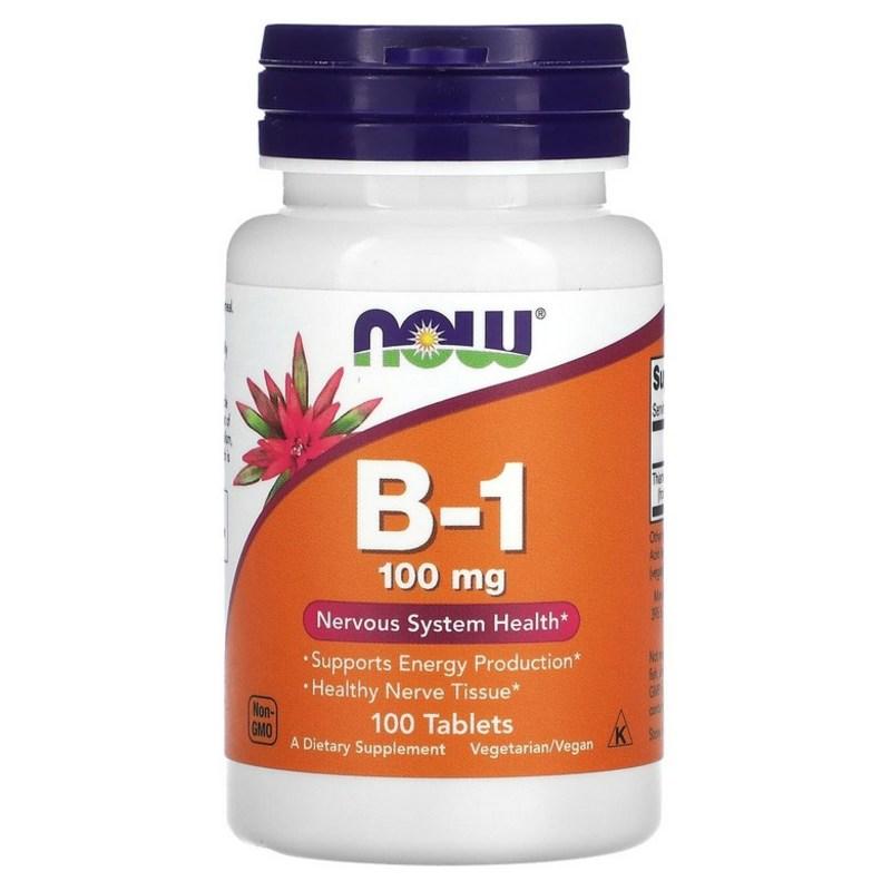 

NOW Foods B-1 100 mg 100 tablets, 100 tablets, 1 unit