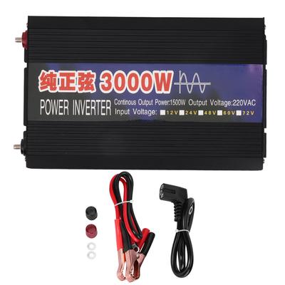 Falownik czystej sinusoidy Konwerter DC na AC Samochodowe Falowniki DC AC 3000W Podwójny Cyfrowy Wyświetlacz DC24V na AC220V