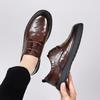 Fashion Leather Shoes For Man Genuine Leather Casual Shoes Fashion Business Oxford Shoes High Quality Designer Work Shoes