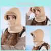 Winter Knit Mask Hat With Neck Warmer For Skiing And Cycling Comfort