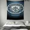 MCFC logo Wall Hanging Printed Fabric Blanket Decorative Tapestries for Bedroom Living Room Home Decor