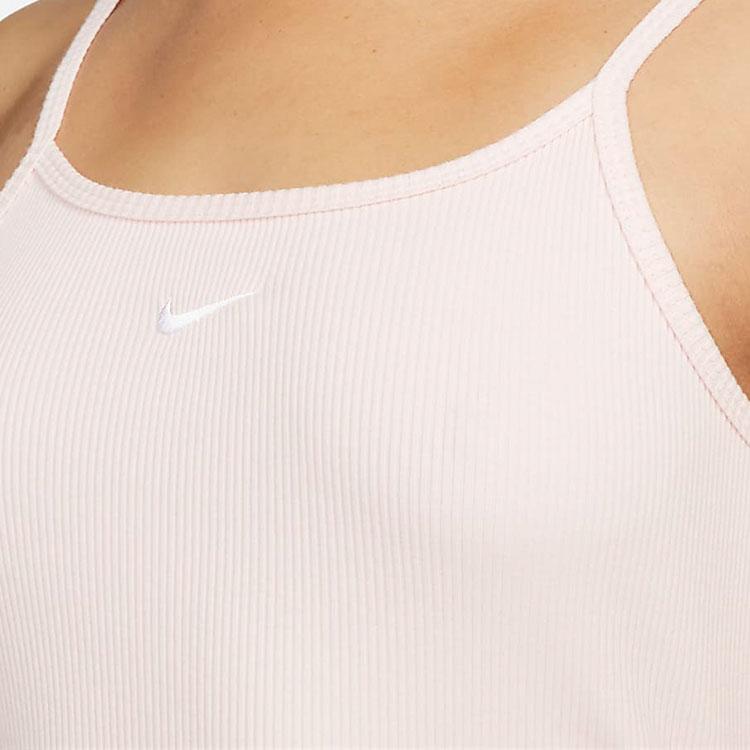 Nike Sportswear Essential Ribbed Crop Tank Dress Women Dress Pink DM6231-610