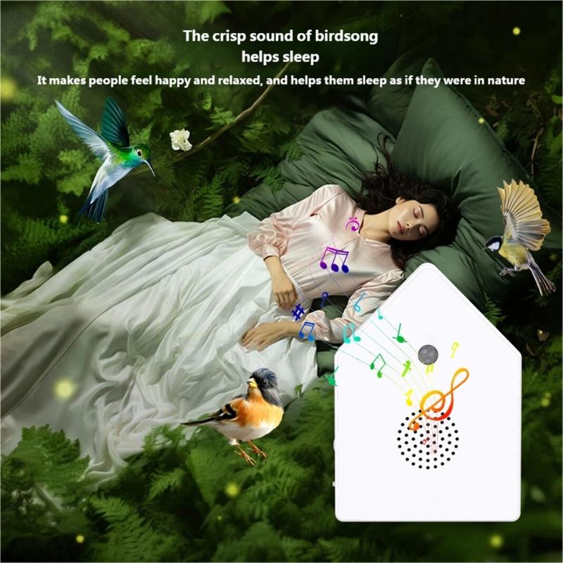 Singing Bird Box,Portable Bird Chirping Box with Motion Sensors Nature Sound Box for Bathroom,Yoga Room Travel Relaxing
