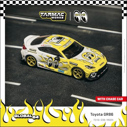Speedmaster Japan TARMACWORKS 1/64 Toyota GR86 MOONEYES Finished Model T64G-038-MOON