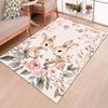 VIKAMA Pink Rabbit Printed Carpet Bedroom Living Room Decoration Carpet Easter Decoration Carpet Home Decoration
