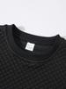 2025 Spring & Autumn Waffle Knit Solid Color Jacquard Hoodie