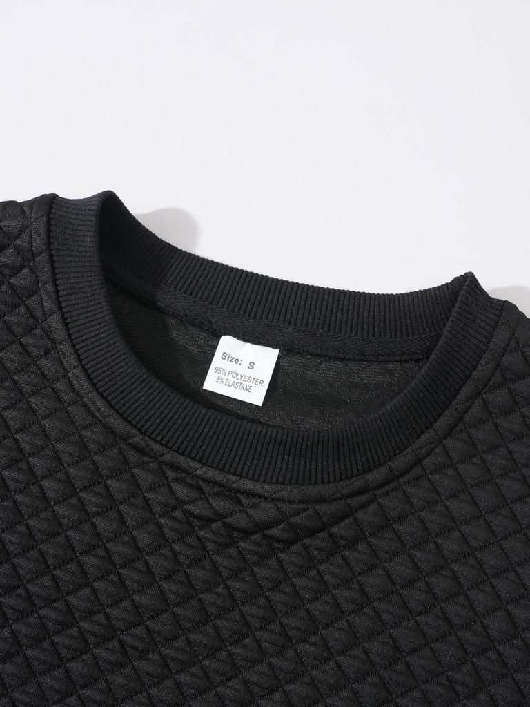 2025 Spring & Autumn Waffle Knit Solid Color Jacquard Hoodie