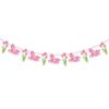 Blumenmuster Banner Dekoration Rosa Buchstabenflaggen Schmuck Neue Hängende Spiralen Party DIY Dekoration