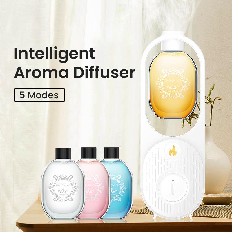 Aroma difuzér Aroma olejový rozptylovač vůně 5 režimů Noční světlo Kapacita 50 ml Nástěnný Stolní USB nabíjení