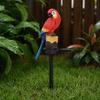Solar Parrot Garden Light, Outdoor Resin LED Lawn Lamp, Cute Animal Yard Decor for Pathway Patio, Waterproof Landscape Night Light