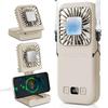 Kemolpo Handy Fan with Cooling Plate High Cooling Design Smartphone 5 Airflow 6000mAh Long Battery Life USB Angle with Heat Relief 2026 Airflow,