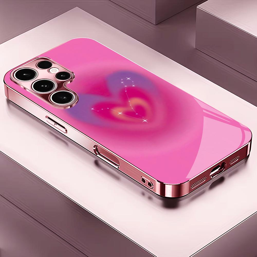Love you forever Madam pink Glass PhoneCase for Samsung Galaxy S26 S25 S24 S23 S22 S21 FE Ultra Plus Dropresistant Female