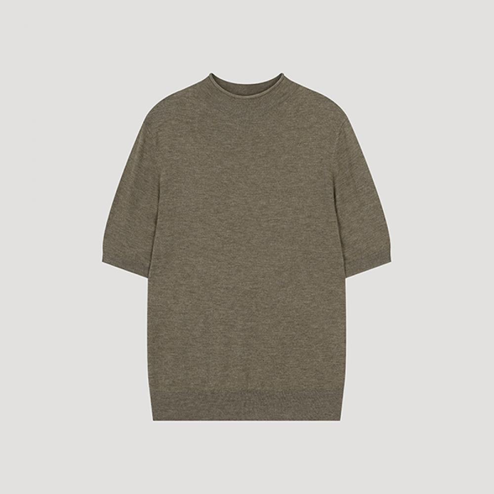 

She S miss кашемировый трикотажный свитер с коротким рукавом SSkpoo32010 Br Braun/55