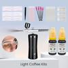 Eyebrow Tint Airbrush Hybrid Pigment Kit with Auxiliary Stickers And Brush for Dye & Tint Mapping Tattoo Supply Microblading