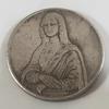 Italian Mona Lisa, used silver coins, foreign silver dollars, antique collection, coins, can be blown