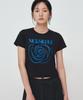 Nigaennikol Rose Signature Crop Top_Black Blue