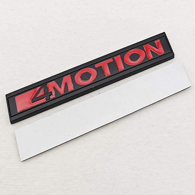 SVLHP1 3D Car 4MOTION Emblem Logo Trim Front Hood Grille Badge Rear Trunk Sticker For VW Volkswagen Polo Golf Passat Jetta Accessories