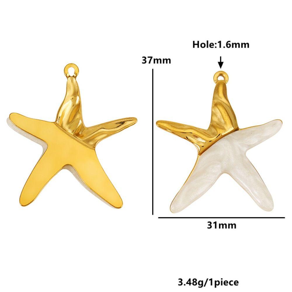 Stainless Steel Starfish Charms Pendants Large Size Conch Charm Pendant For Jewelry Making