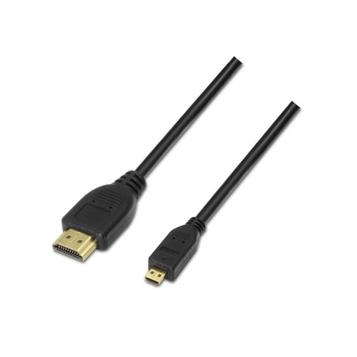 Câble HDMI - Aisens - 0,8 M - Type A Mâle Droit - Type D Micro Mâle Droit - Noir