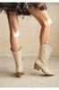 Women Modern Stylish Fashion Boots Boots Faux Leather Cowboy Boots Skin