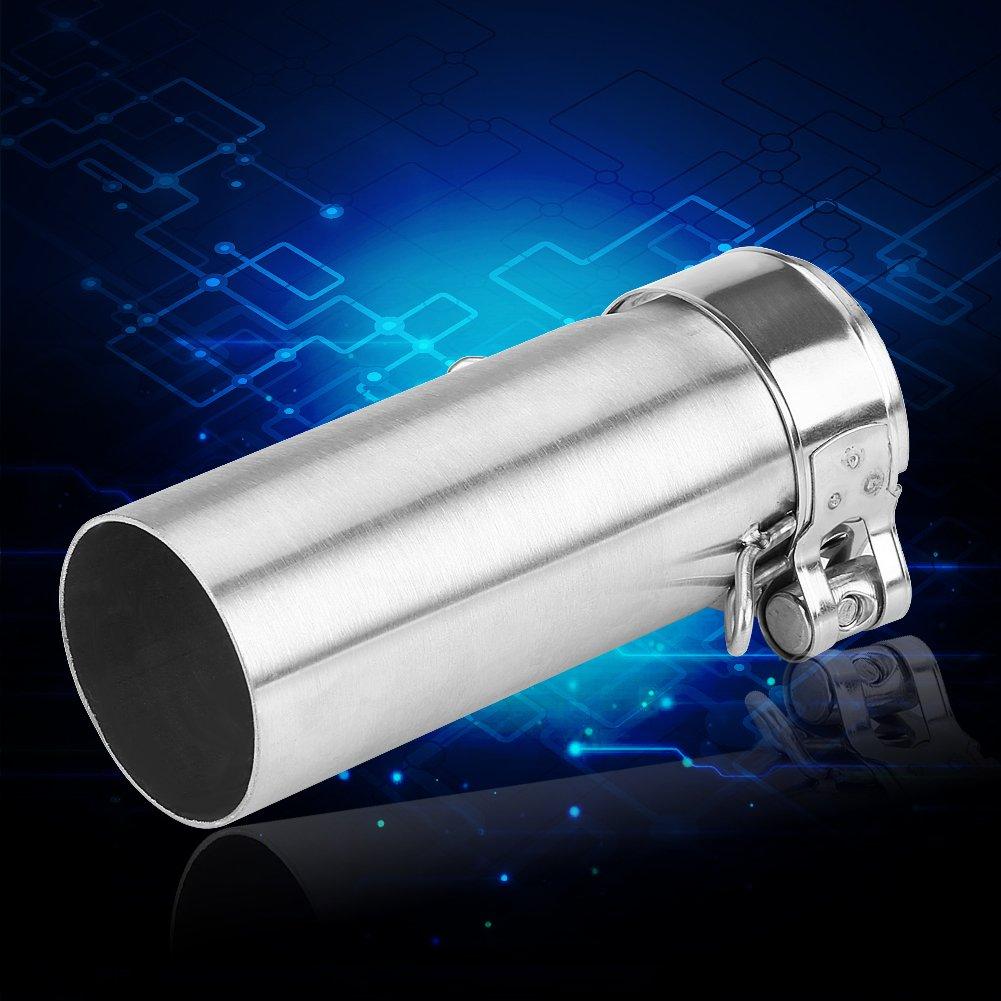 Aramox Exhaust Middle Link Pipe, Motorcycle Exhaust Pipe Exhaust Muffler